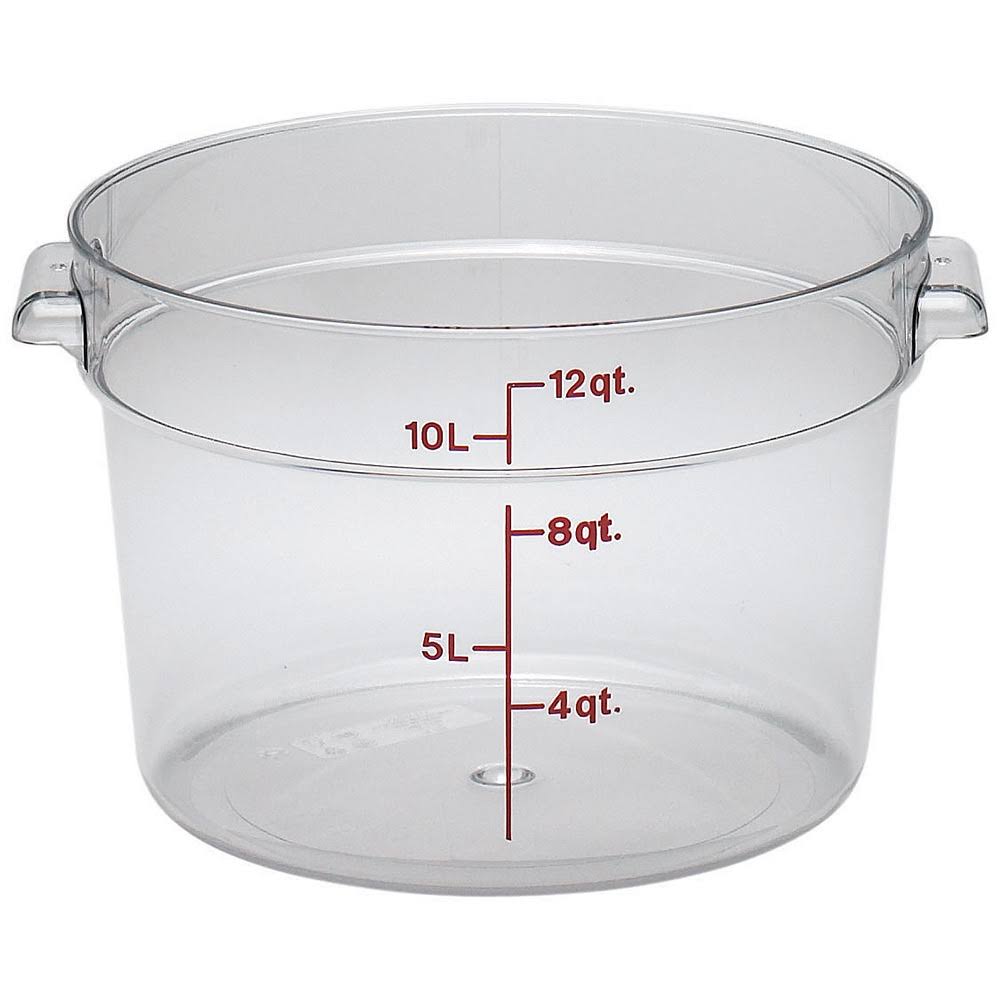 Round Storage Container Clear 12 qt. H990