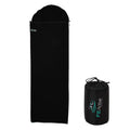 Fleece Sleeping Bag Liner with Drawstring Hood & Dual Slider Zipper I446