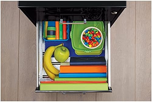 Black 18in Deep 3 Metal Organizer Pencil Drawer Vertical File Cabinet D937