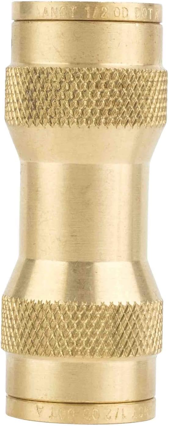 21 Pieces Brass Push to Connect Air Brake Line Fittings Connector Kit with Air Brake Line Cutter L26863