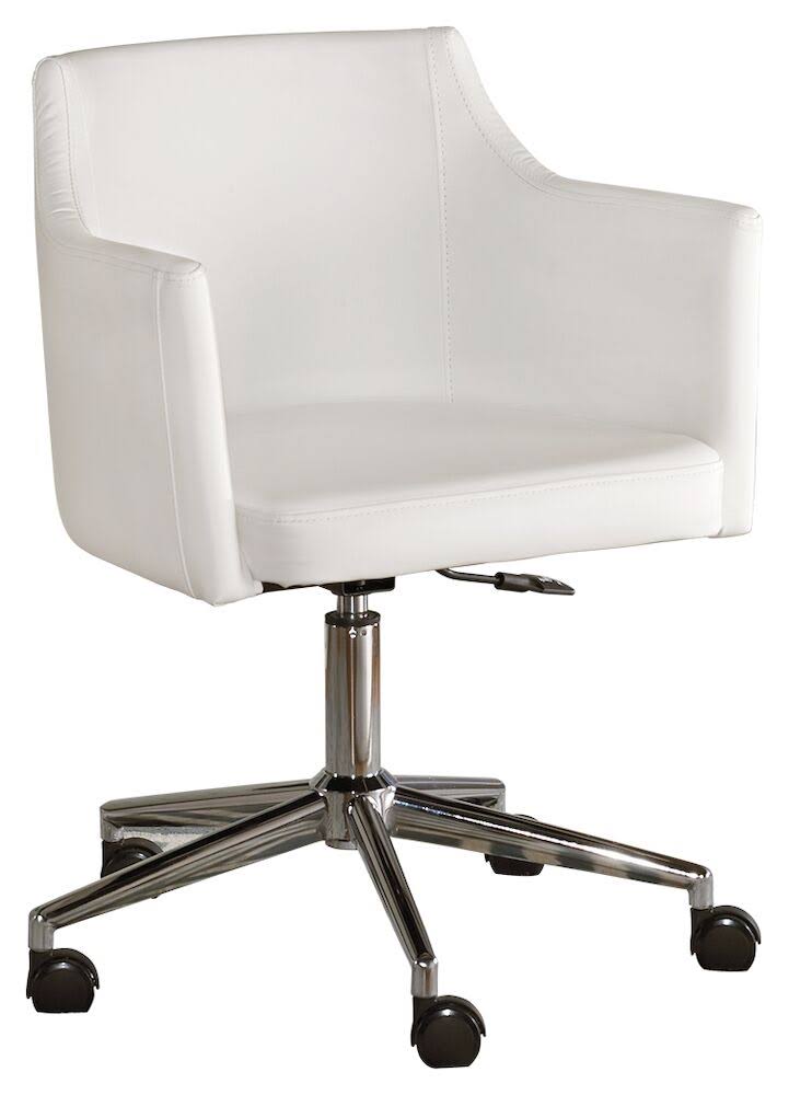 White Swivel Desk Chair L427242