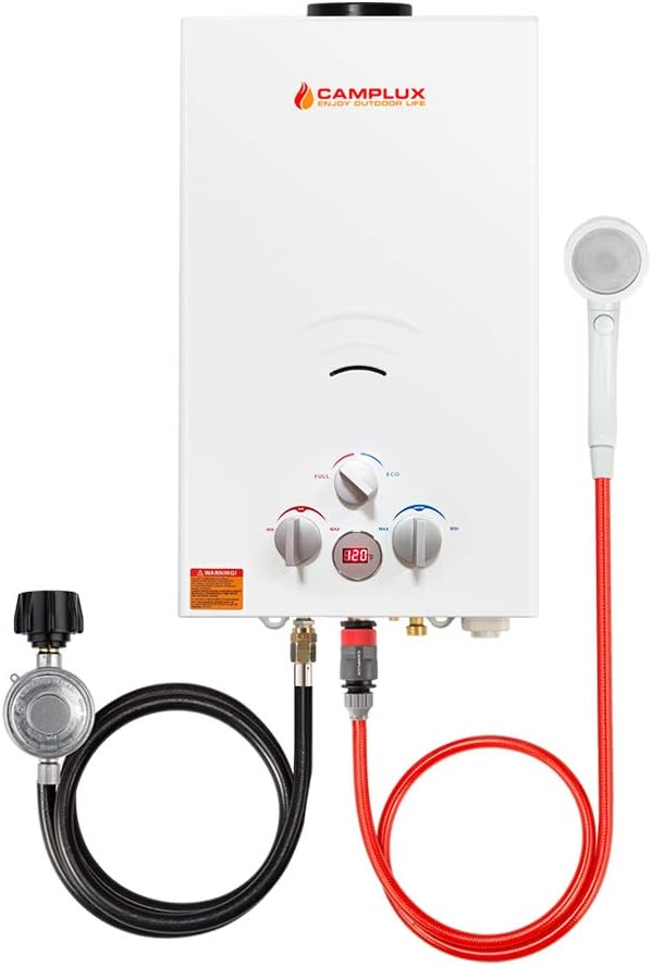 White 2.11 GPM Propane Tankless Water Heater E1522