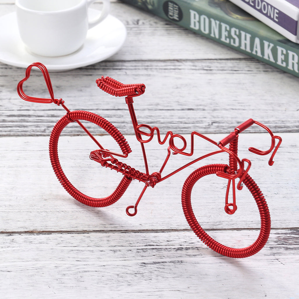 Red Metal Crafts Figurine Ornaments J64245