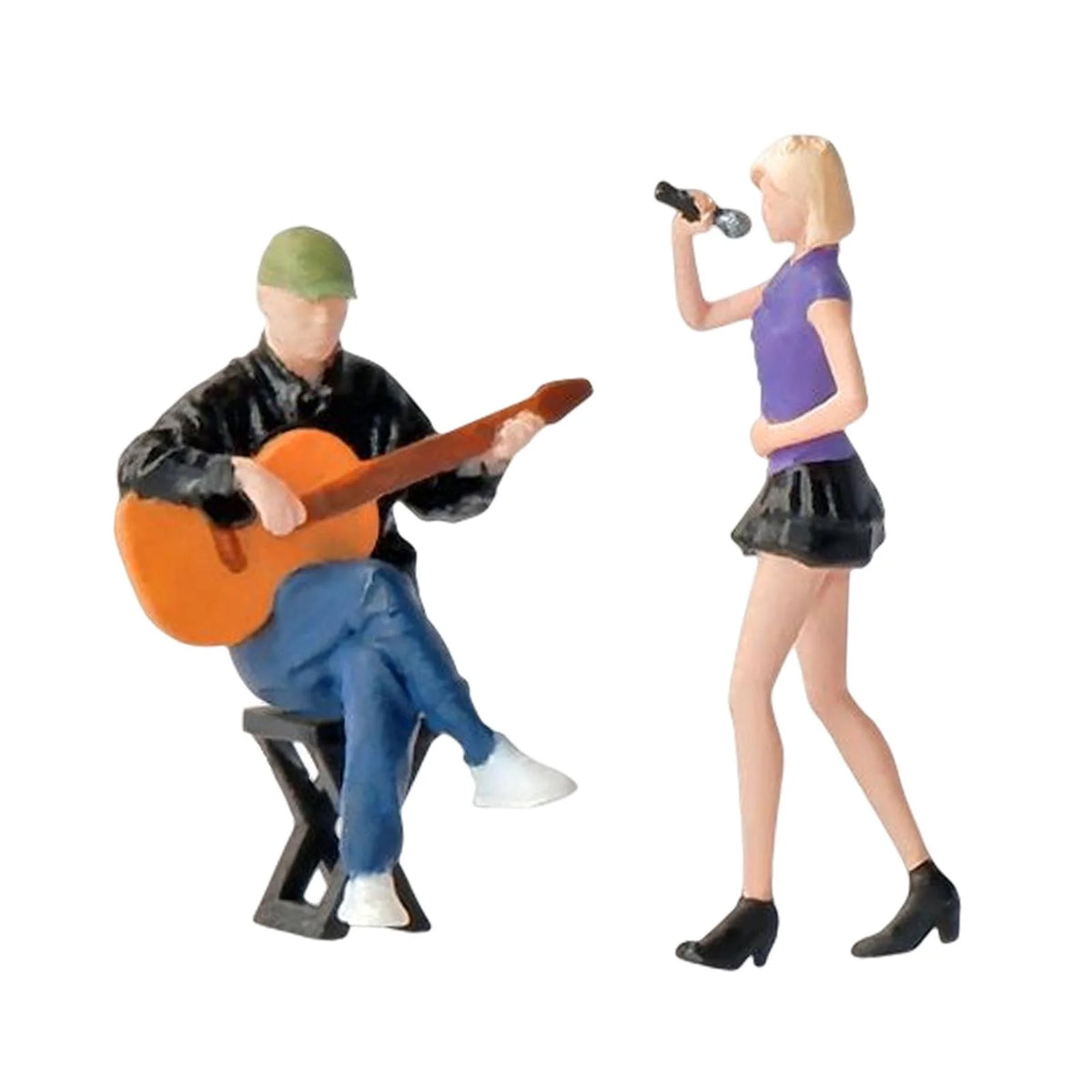 1:64 Mini Guitarist and Singer Model Figures for Dollhouse W345051