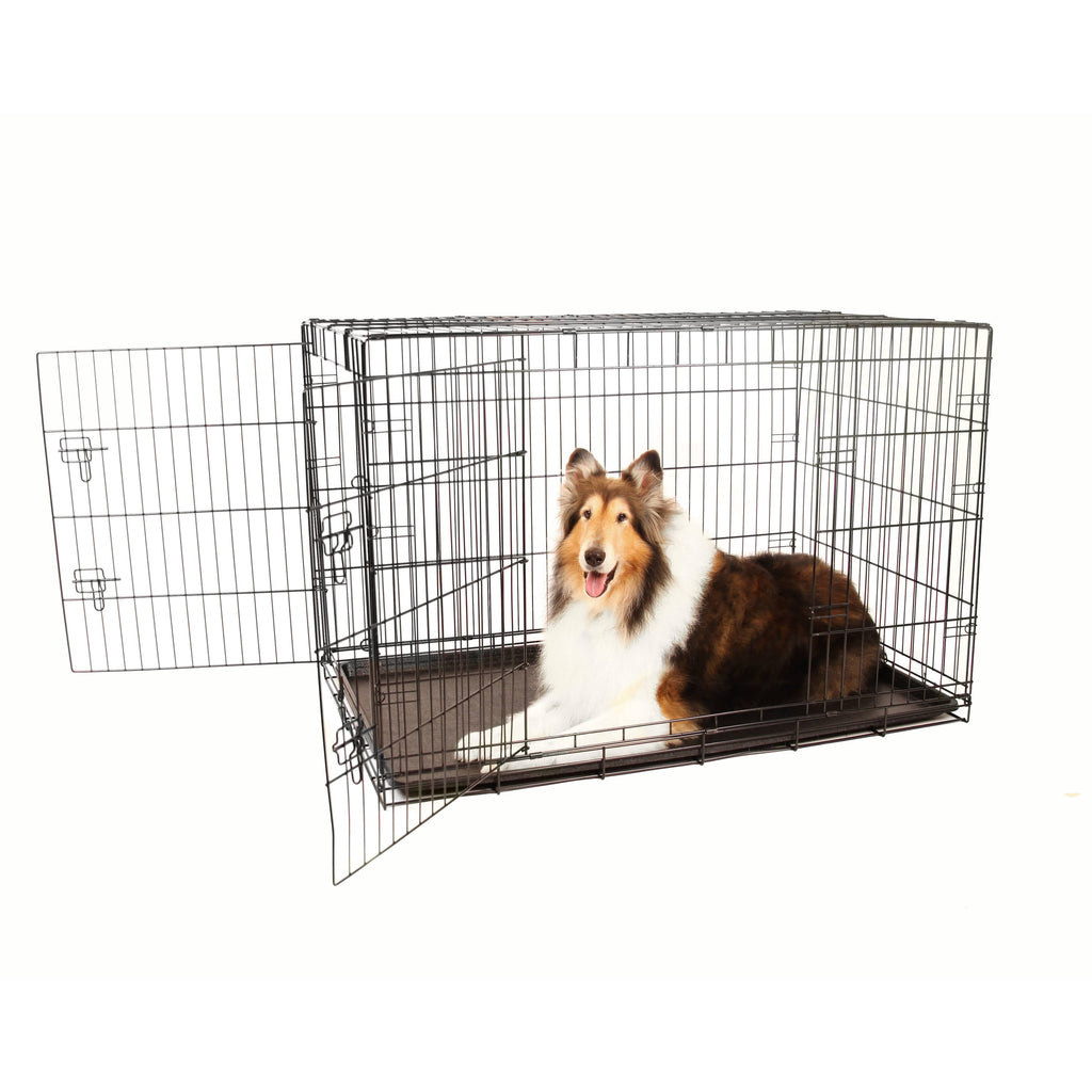 Double Door Metal Dog Crate I314