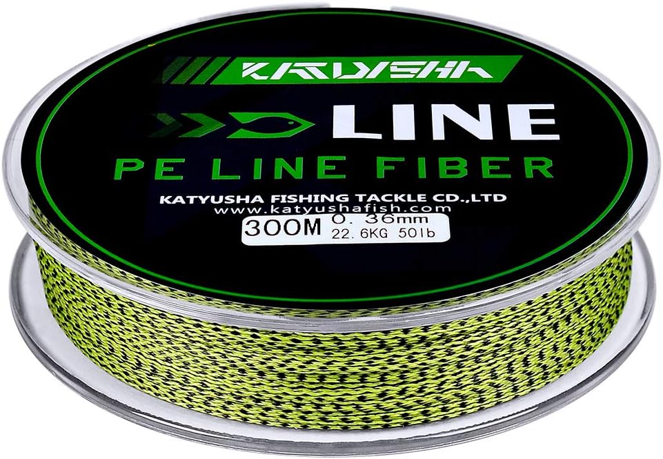 Braided Fishing Line 4 Strands 6Lb Test 109 Yards Pack of 2 T11606