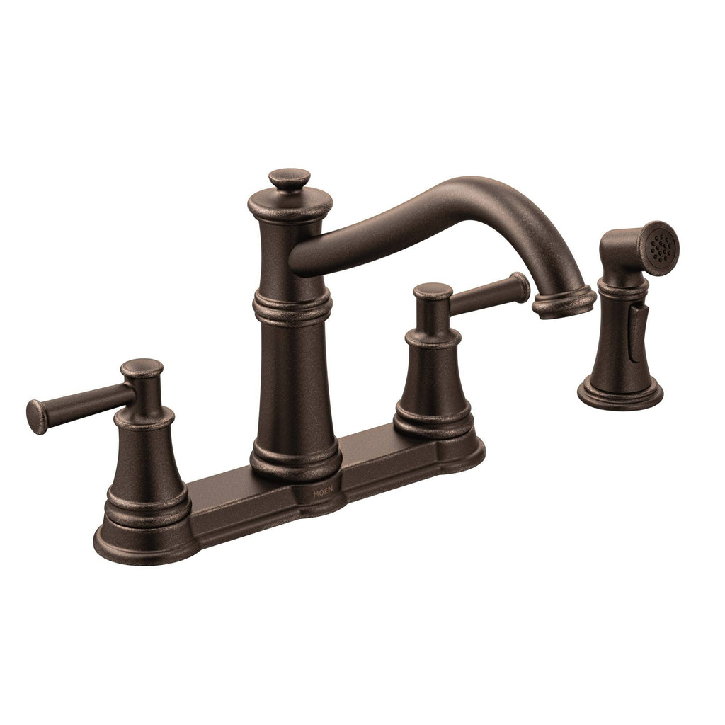 Oil Rubbed Bronze Two-Handle Kitchen Faucet O51826