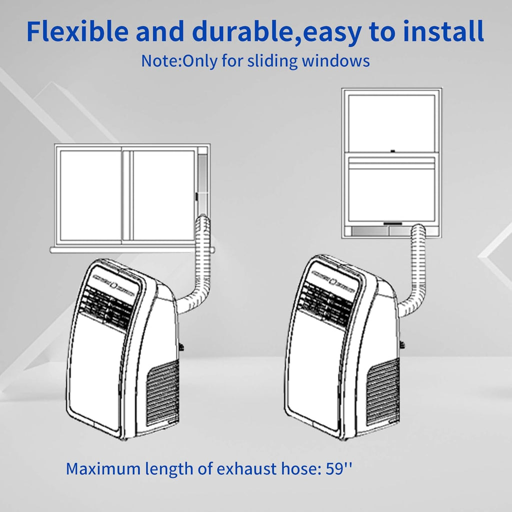 8,000 BTU Portable Air Conditioner with Dehumidifier, Remote Control J1703