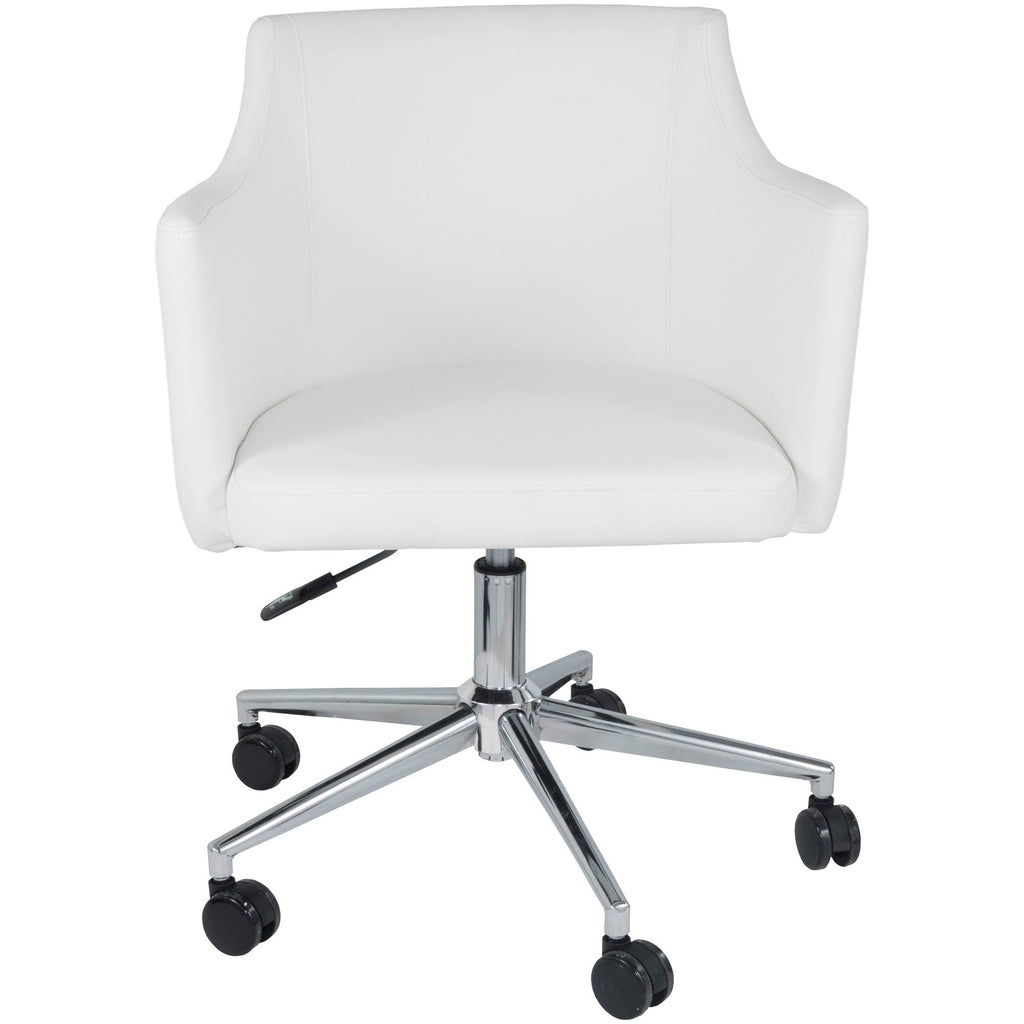 White Swivel Desk Chair L427242