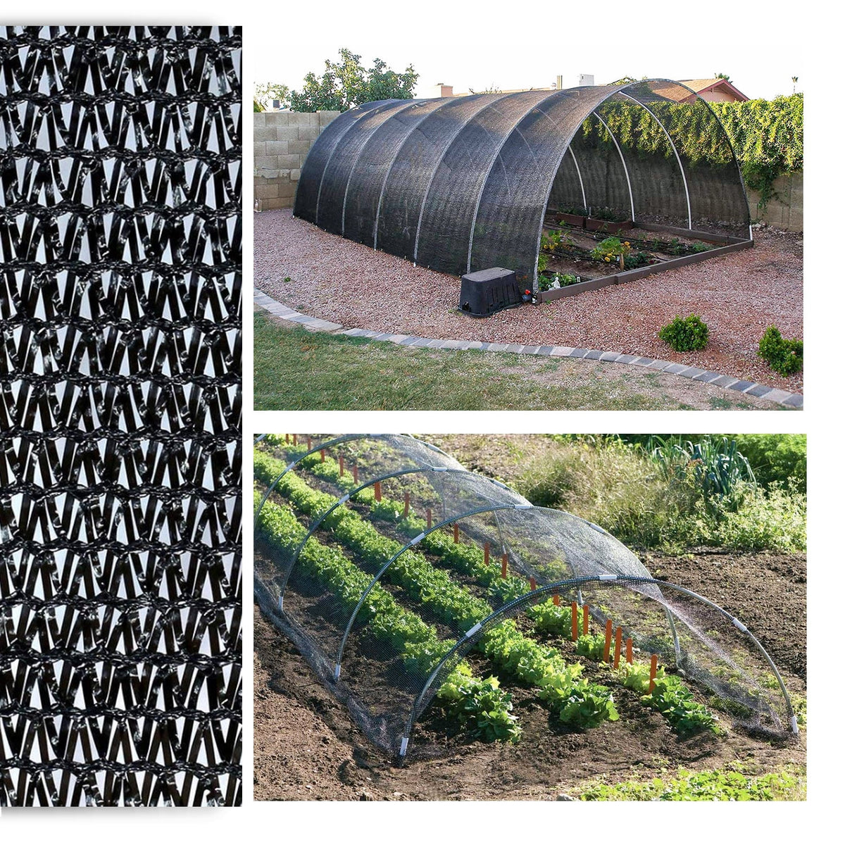 Black 10x20ft Sunblock Shade Cloth O614