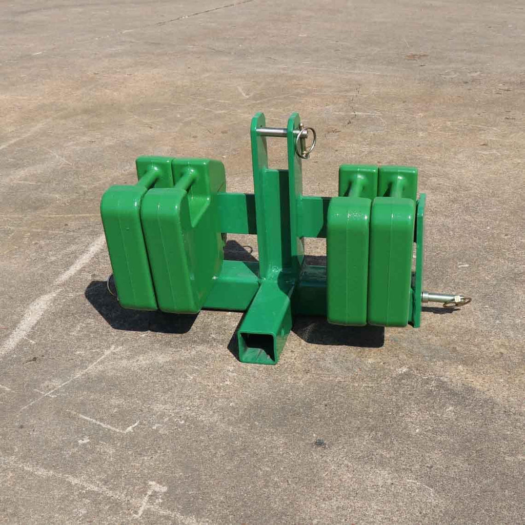 Tractor Drawbar with Suitcase Weight Brackets Green 2 Receiver Cat 0 K359