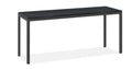 Smoke Tempered Glass Console Table with Graphite Base P569792