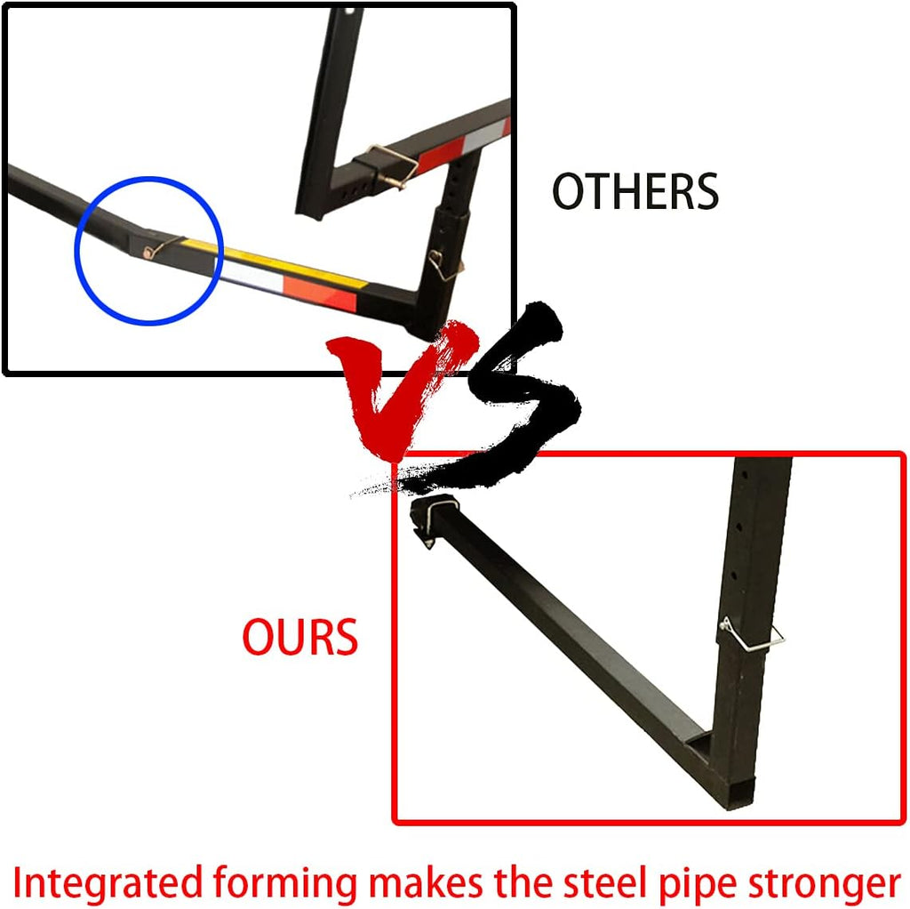 2 IN 1 Foldable Pick Up Truck Bed Hitch Extender Extension Rack Pack of 2 K7999