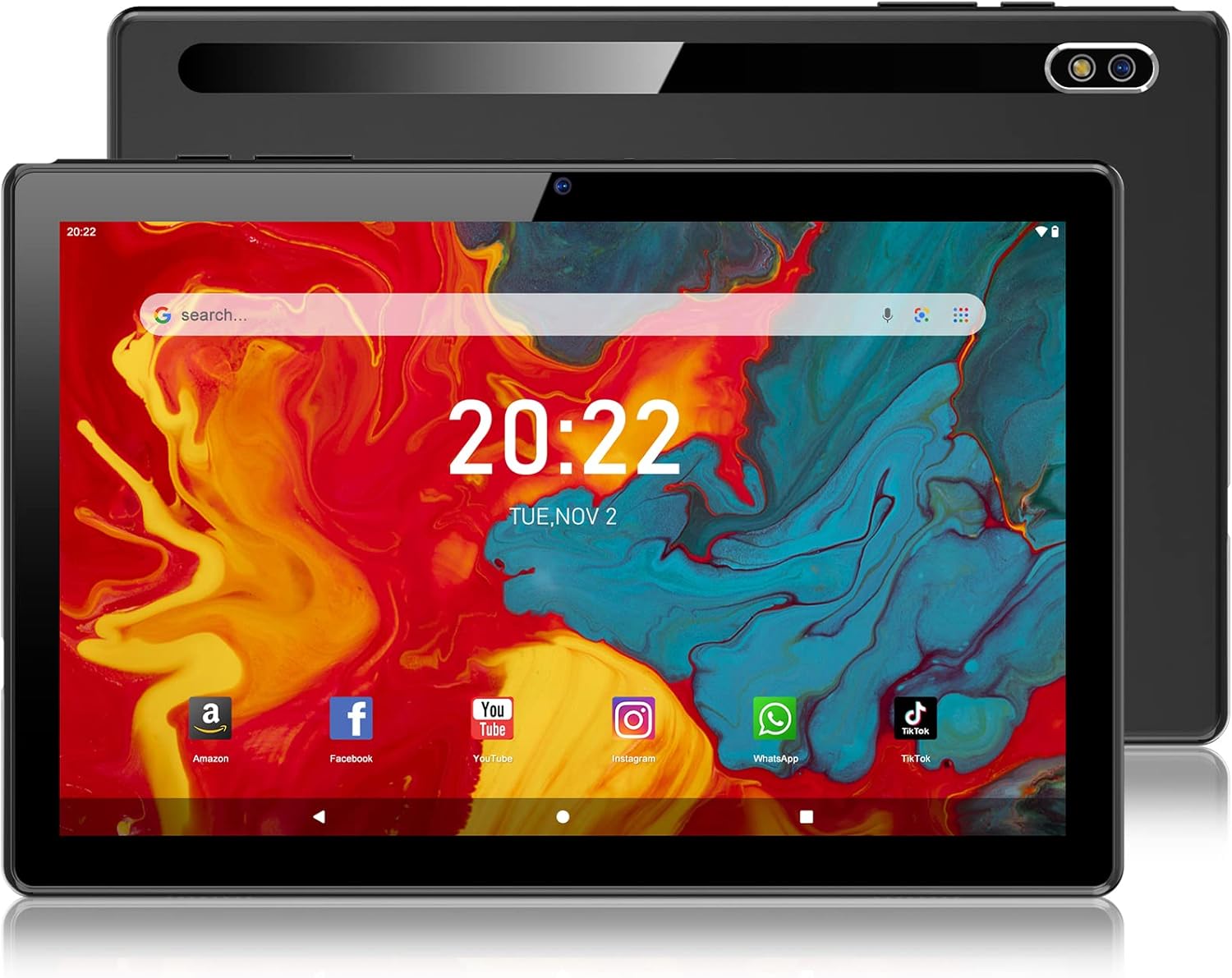 Black 10 Inch Android Tablet with 32GB Storage Z214