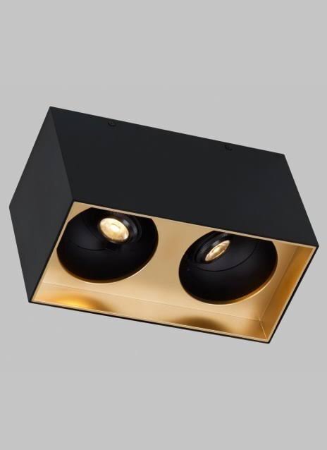 Matte Black LED Flush Mount V9652