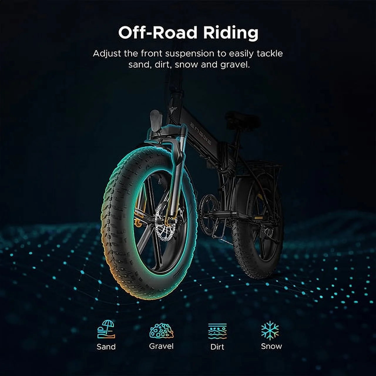 Black Folding Electric Bike E2529