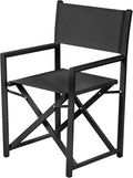 White Aluminium Portable Folding Directors Chair P72522
