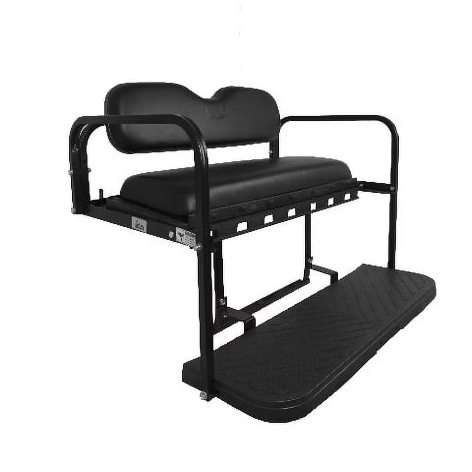 Black Rear Flip Seat for E-Z-GO TXT Golf Cart E576