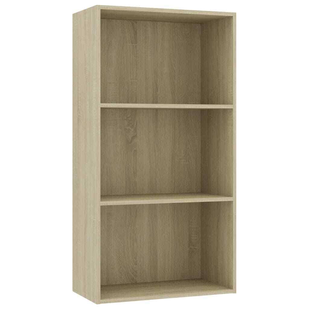 Sonoma Oak 3-Tier Book Cabinet Chipboard B370