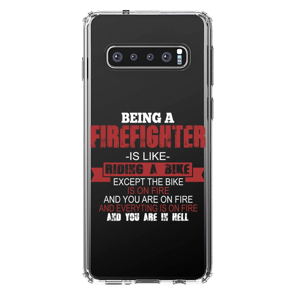 Clear Shockproof Hybrid Case for Samsung Galaxy S10+ with Tempered Glass Screen Protector T992129
