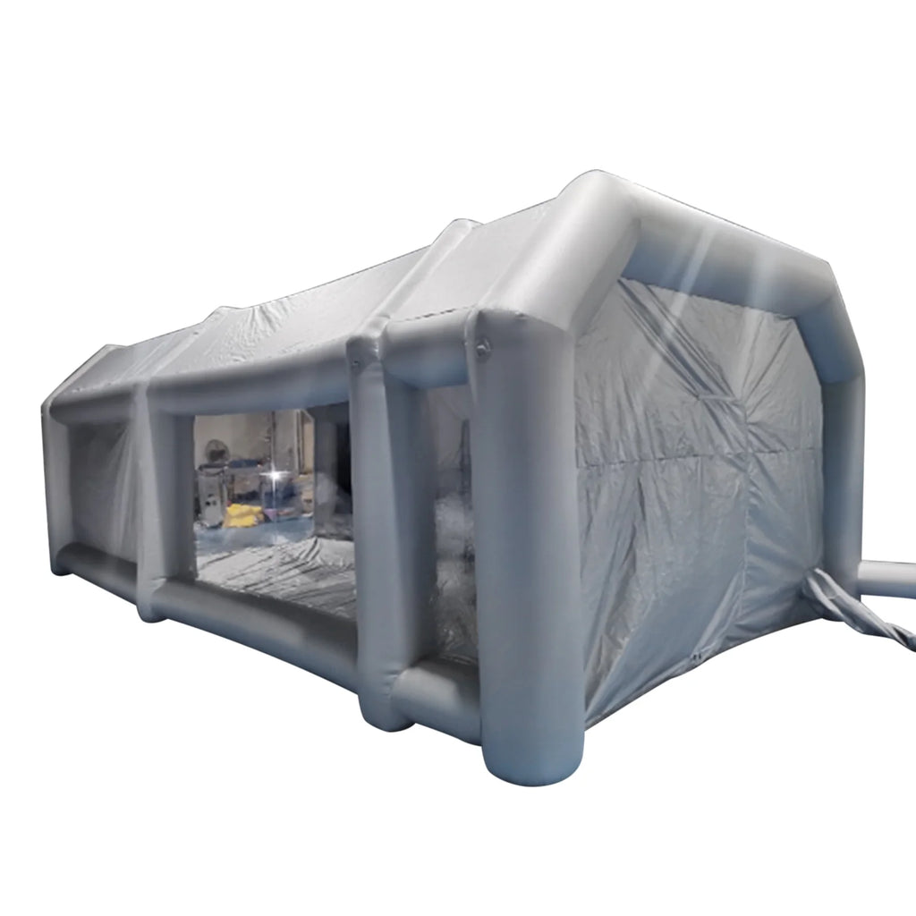 Portable Inflatable Spray Paint Booth Tent Car Workstation with Two Air Filter Nets 28 * 15 * 10Ft C441