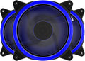 Red 120mm LED Silent Computer Case Fan 3 Pack E87202