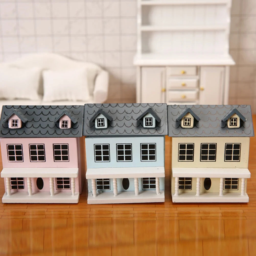 Miniature Wooden House Model D1913