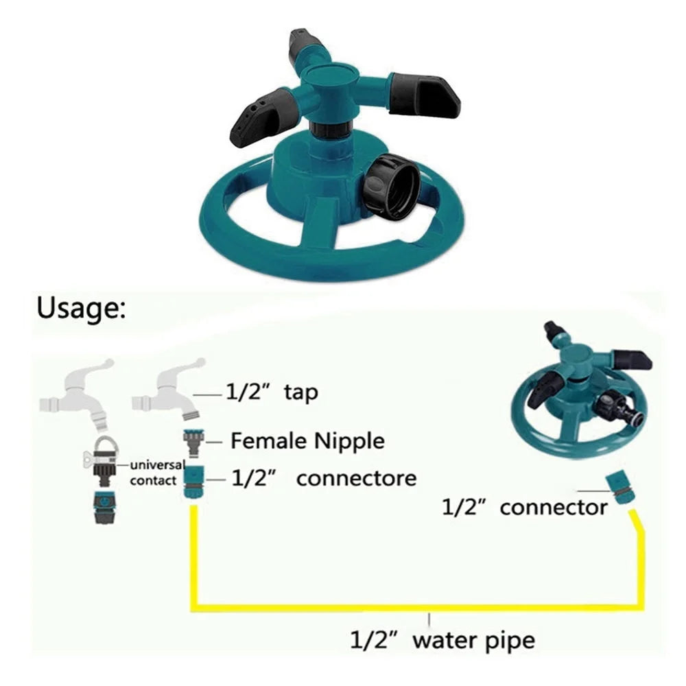 360° Water Sprinkler Irrigation Green K290626