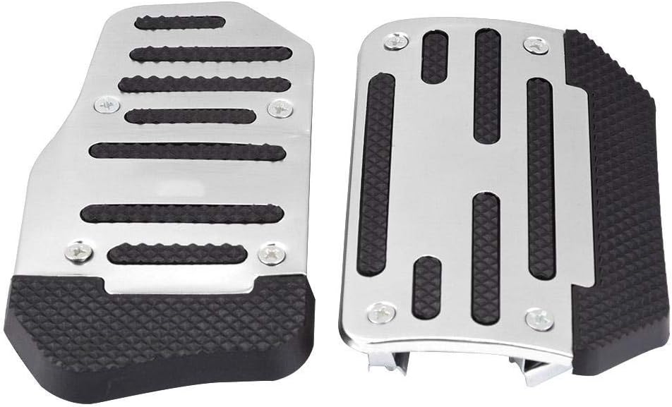 Pack of 2 Alloy Nonslip Automatic Brake Pedal Cover L820