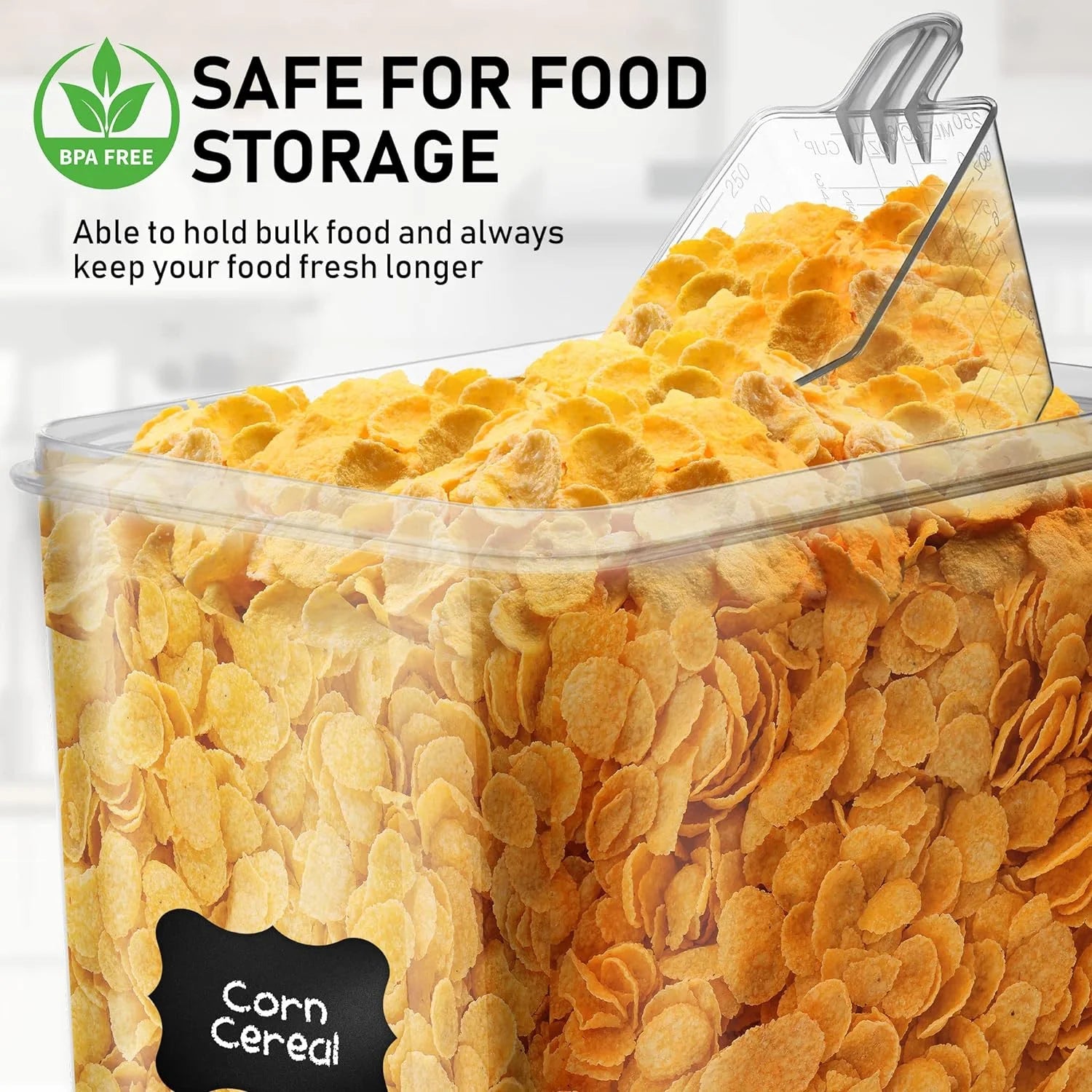 8.5L/287Oz Extra Large Airtight Food Storage Containers, 2 PACK with Lids S9290
