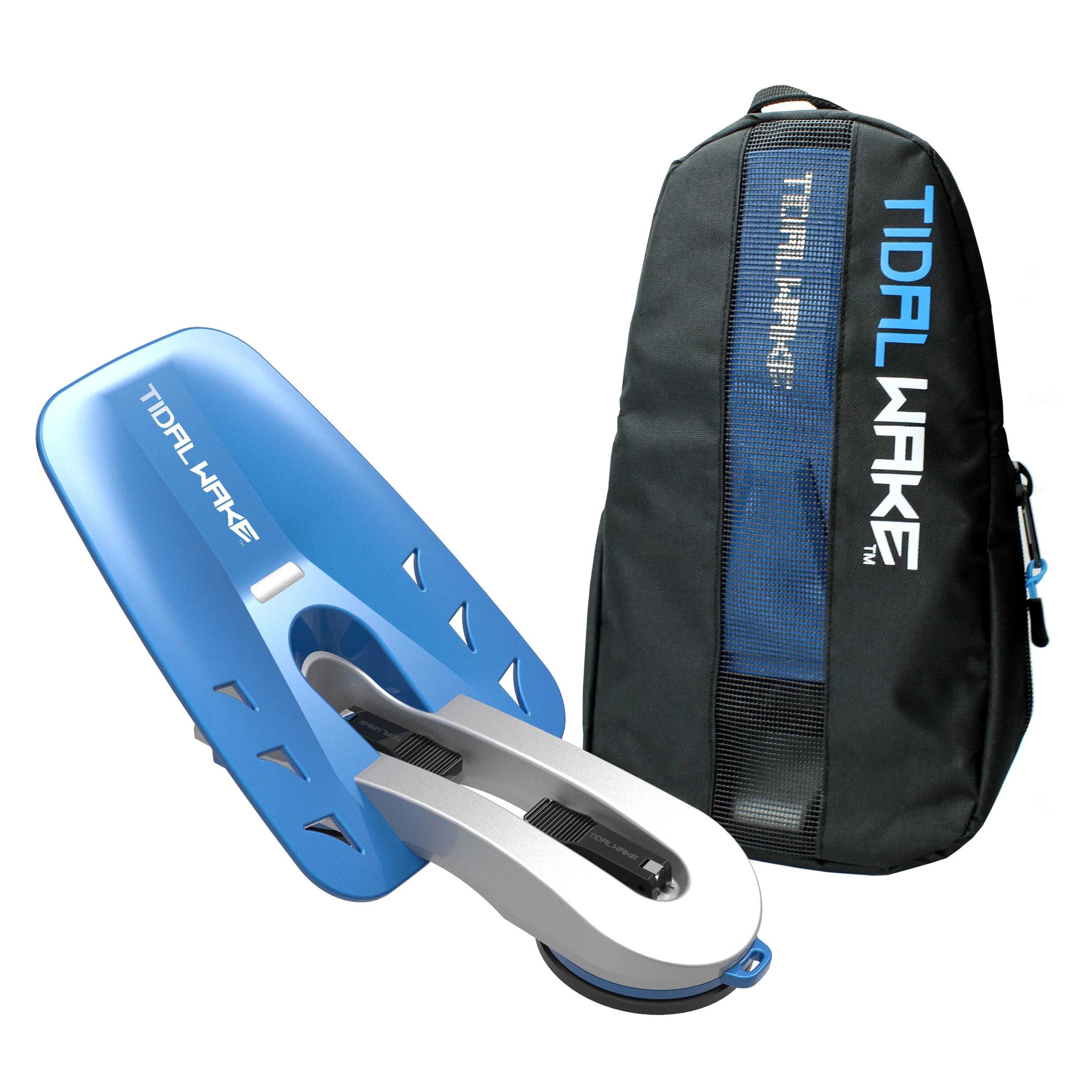 Silver/Blue Wakesurf Shaper with Storage Tote X419230