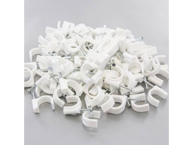 2500 Round 18 mm Cable Wire Clips Y62455