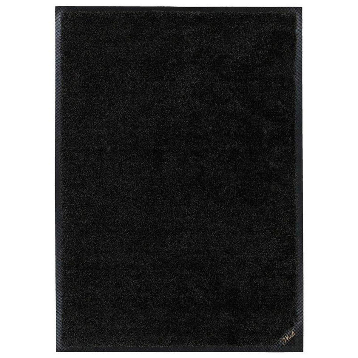 Plush Black Floor Mat 36in. x 120in. Y492659
