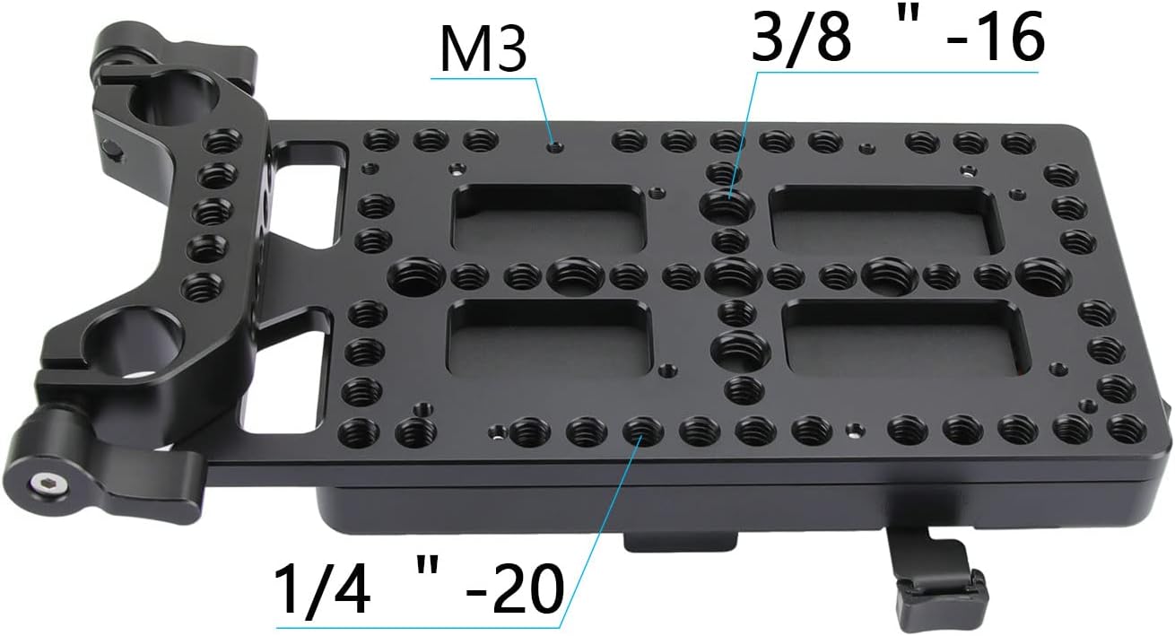 V Lock Mounting Plate Power Supply Splitter with 15mm Rod Clamp A579810