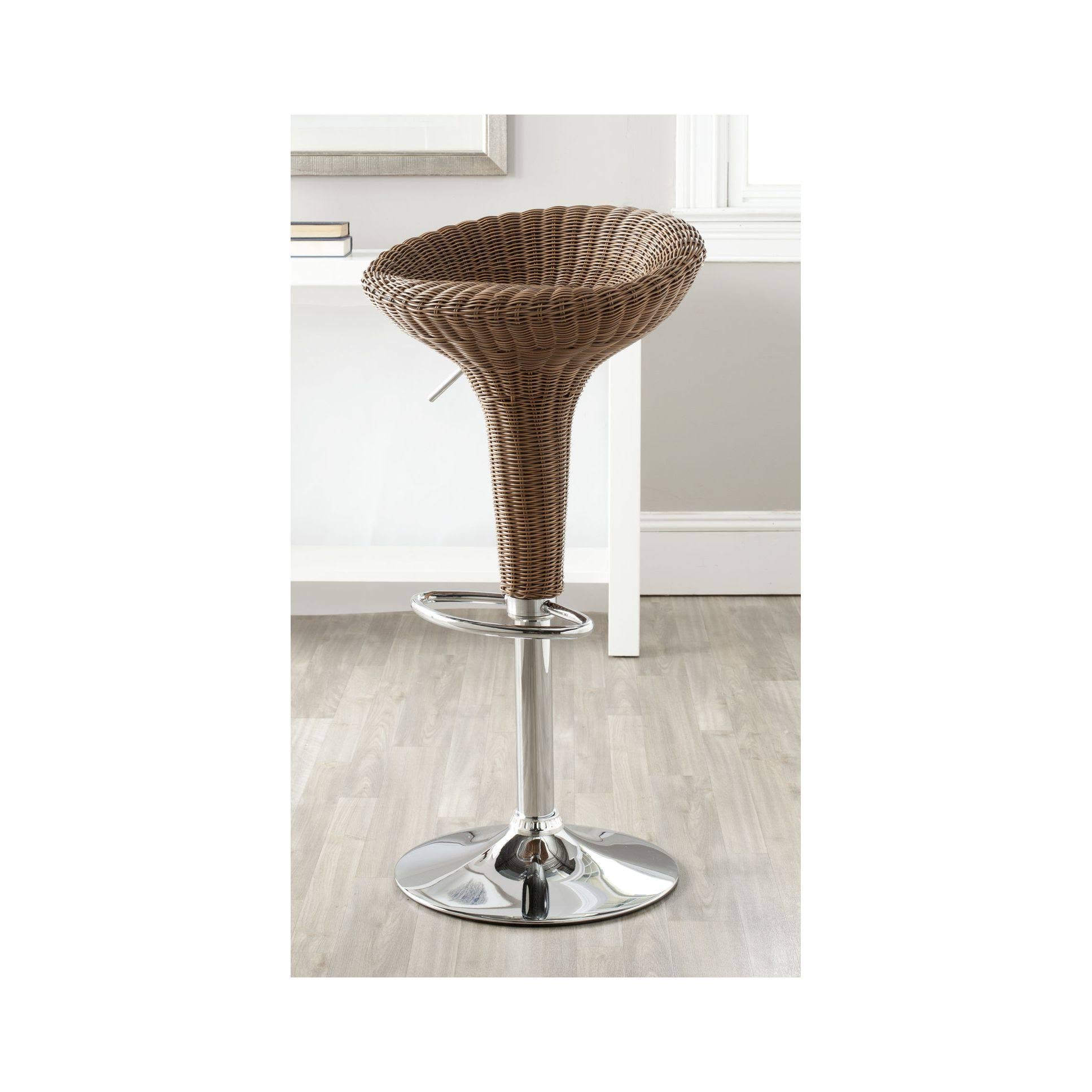 Brown Swivel Bar Stool A747511