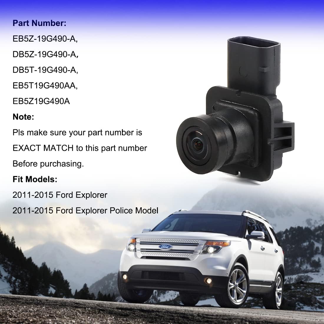Rear View Backup Camera with Park Assist L537468