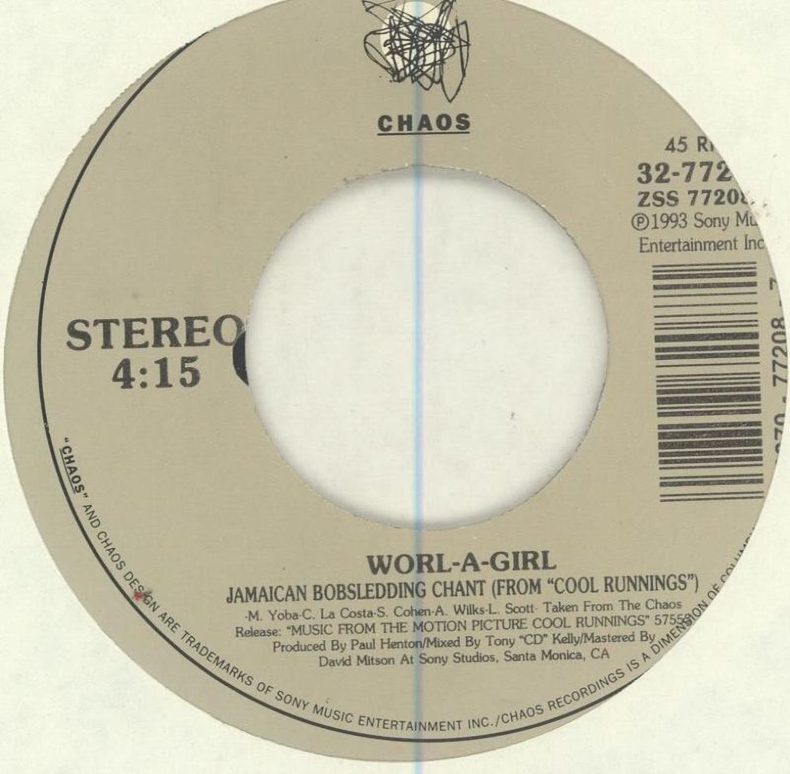 Jamaican Bobsledding Chant 7" K2471