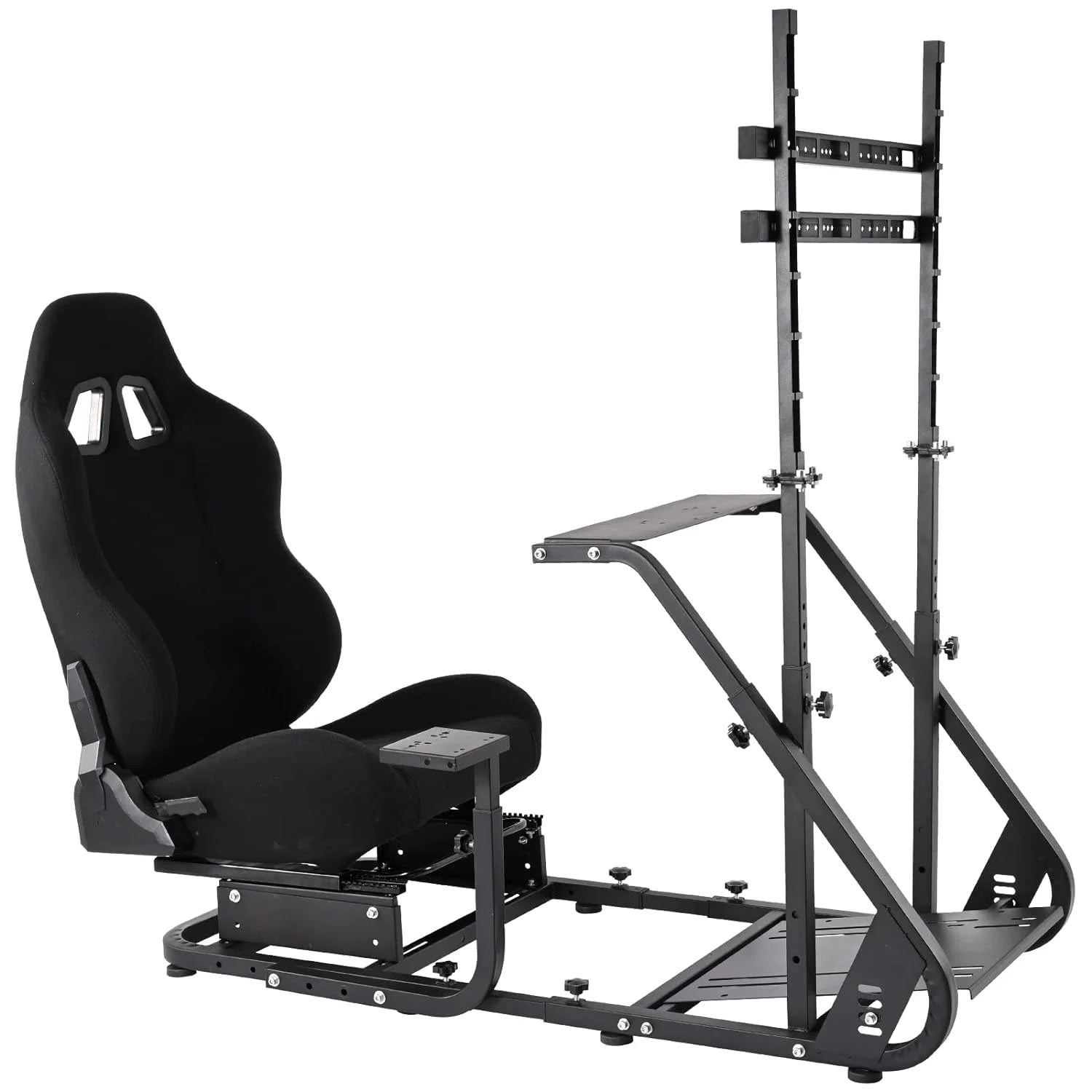 Racing Sim Cockpit with TV Mount Racing Seat A860812