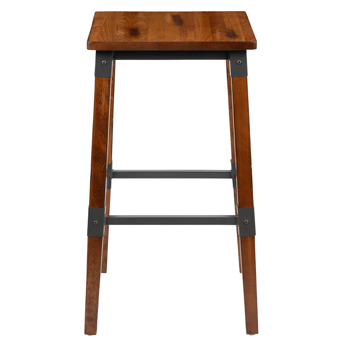 4 Pack Backless Wood Barstool U3228