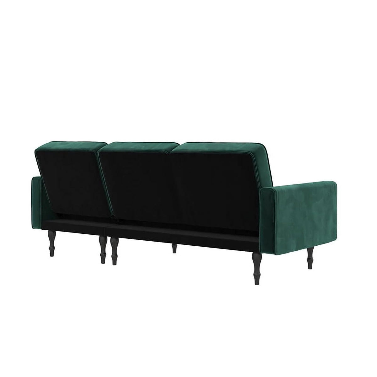 Green Velvet Sectional Futon Y3418
