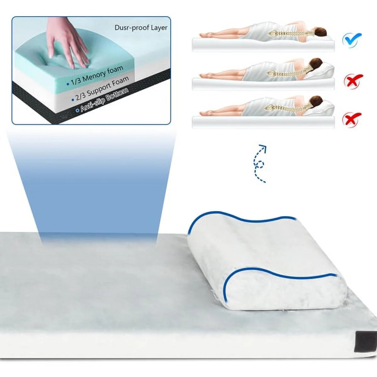 Memory Foam Camping Mattress F69121