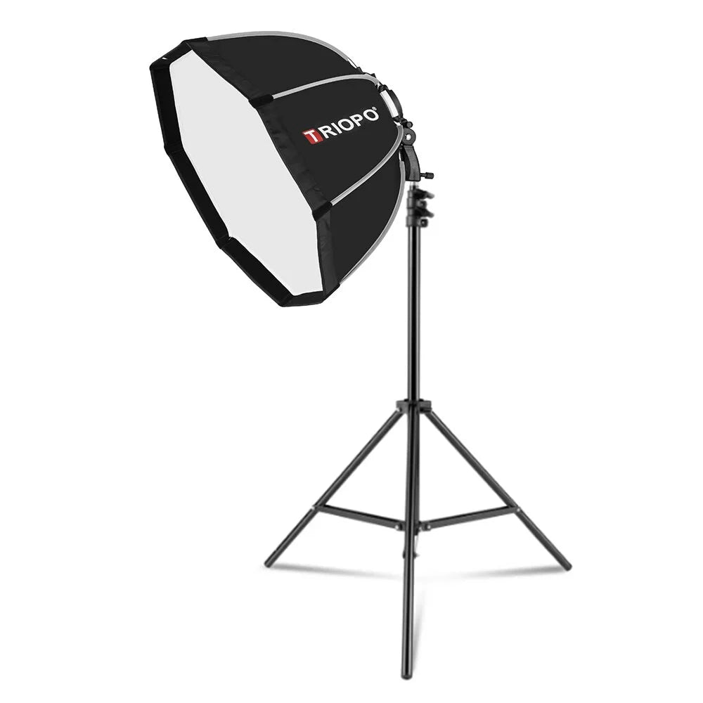 Softbox 90cm with Stand Foldable Octagon for Photography Flash Light T240964