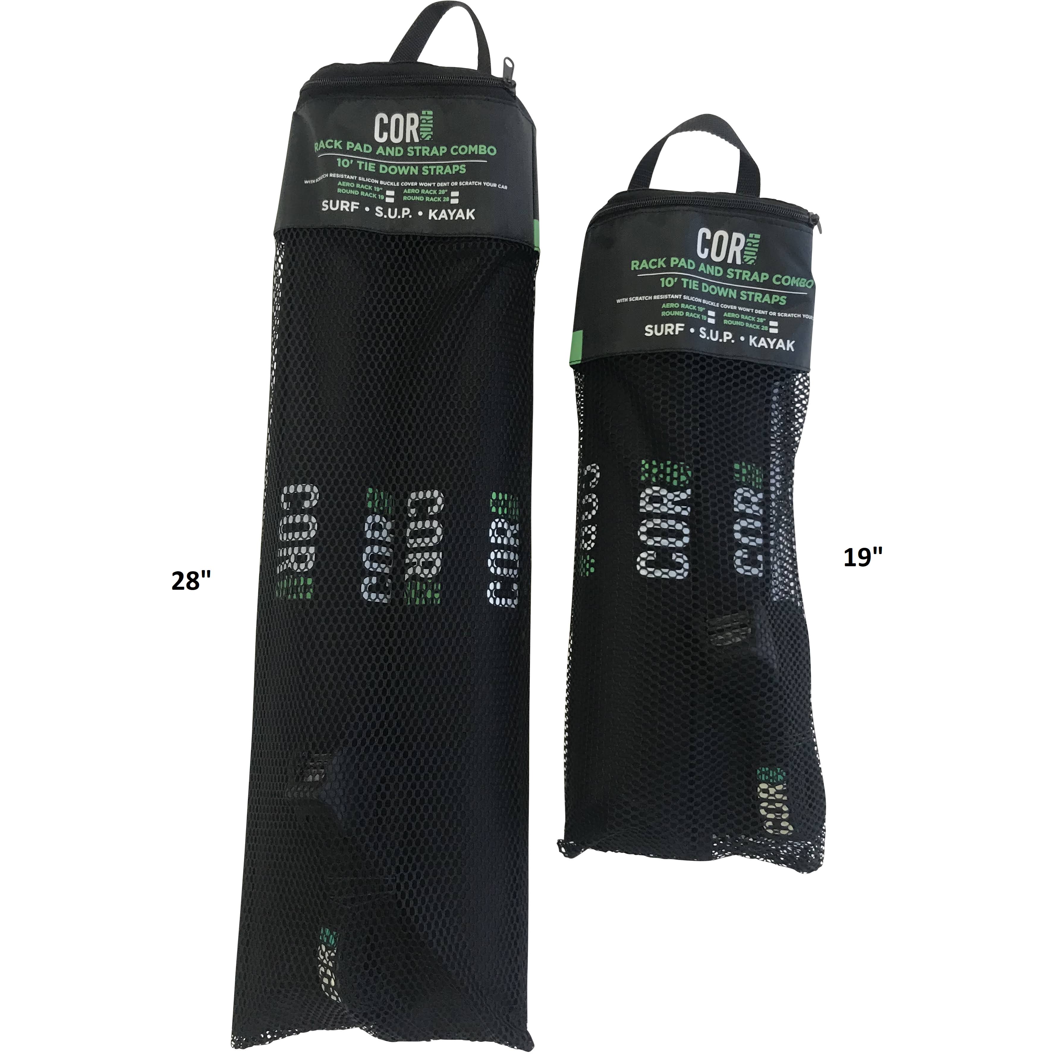 Car Rack Pad and Silicone Tie Down Strap Combo Pack L4203