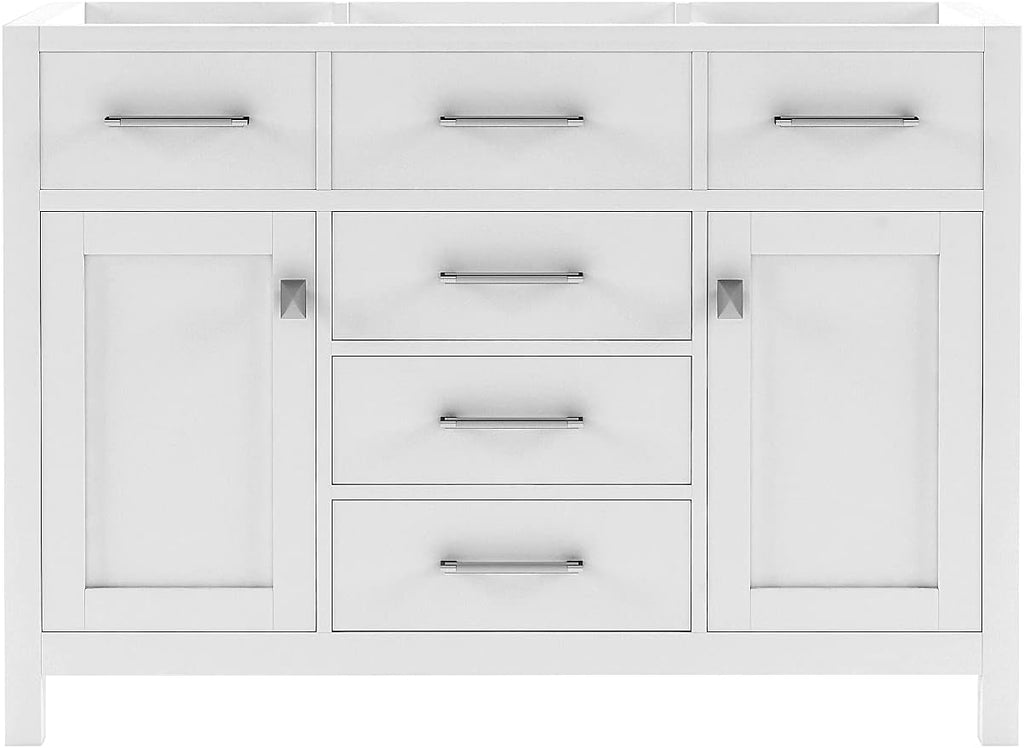 White 48 inch Single Sink Bathroom Vanity Cabinet E95976