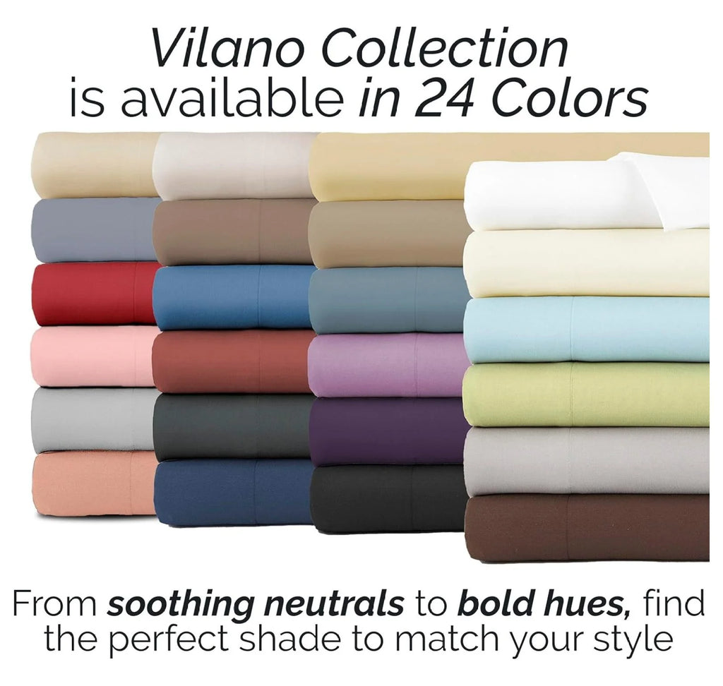 6-Piece King Microfiber Sheet Set with 21" Deep Fitted Sheet, Slate Blue J8701