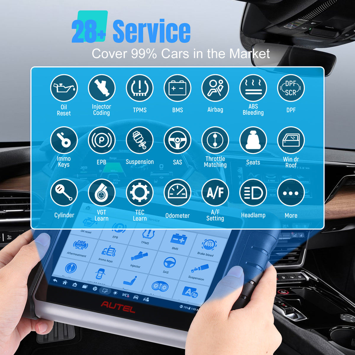 Autel MaxiCOM MK808Z Bi-Directional Full System Diagnostic Tablet Y770