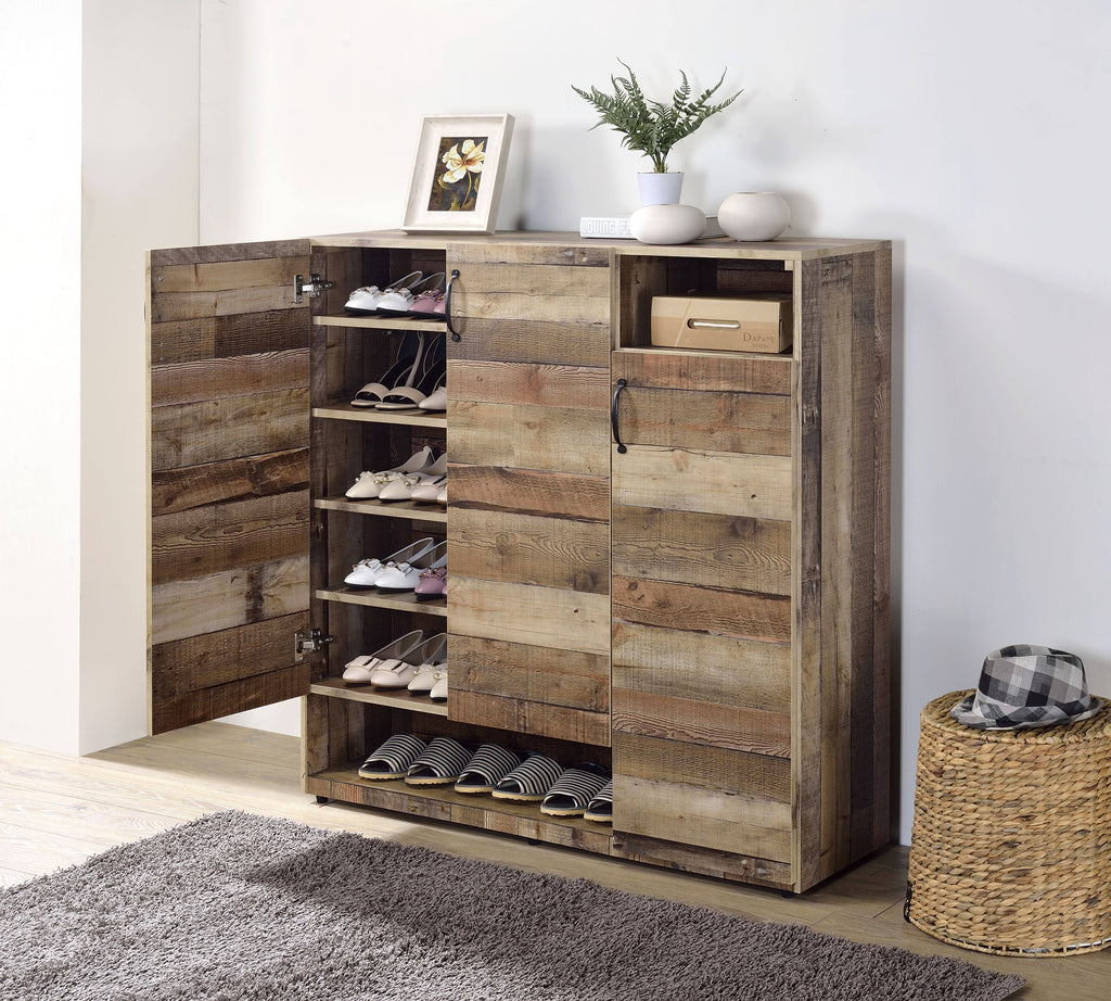 Rustic Gray Oak Cabinet E650386