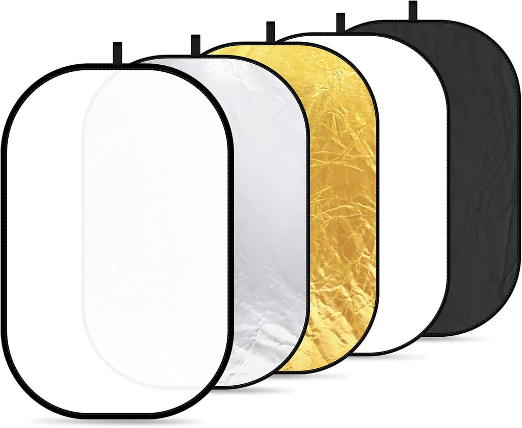 5 in 1 Portable 40"x 60" Camera Lighting Reflector Kit with Carrying Case K42104