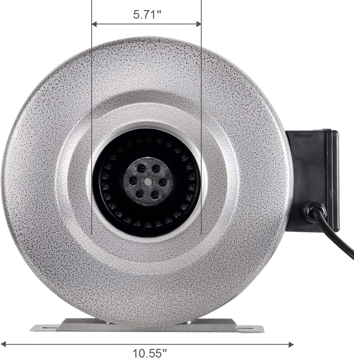 8 Inch 750 CFM Inline Fan Carbon Filter 25 Feet Ducting Combo with Humidity Monitor G7983