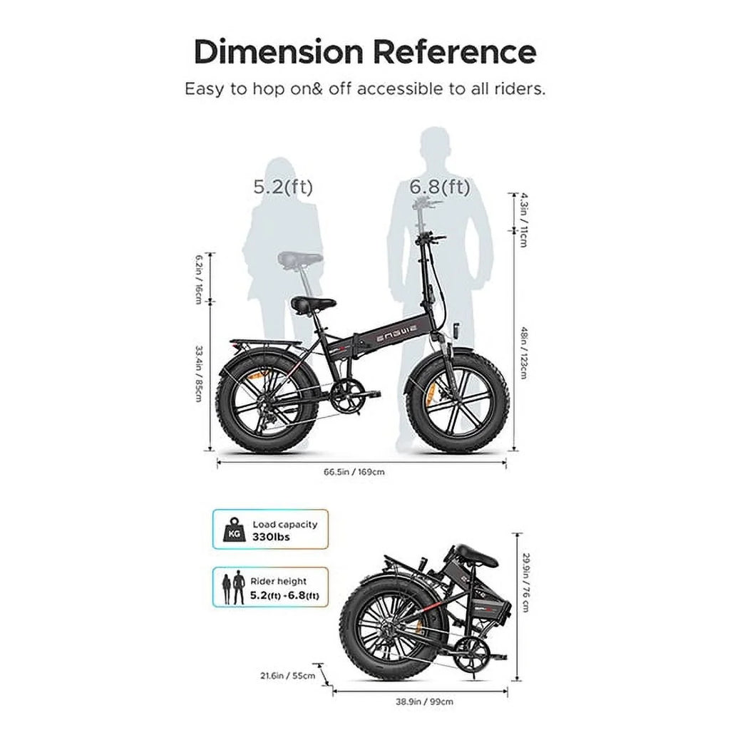 Black Folding Electric Bike E2529
